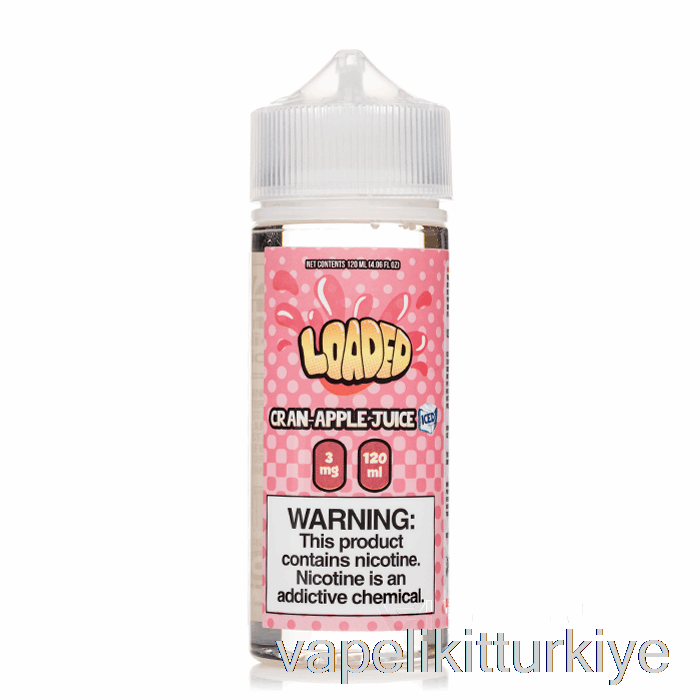 Vape Pen Vape Mate Buzlu Kızılcık Elma - Yüklü E-sıvı - Acımasız - 120ml 6mg